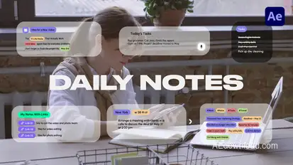 Daily Notes Titles template preview
