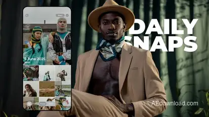 Daily Snaps Titles template preview