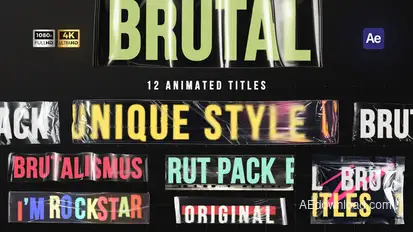 Daring Text Titles Titles template preview