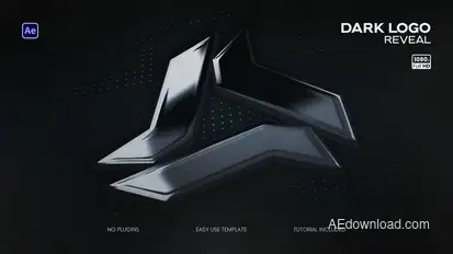 Dark 3D Logo Reveal Logo Stings template preview
