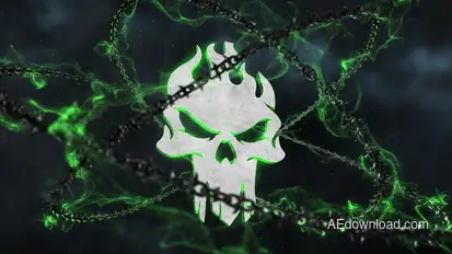 Dark Chains Horror Logo Logo Stings template preview