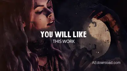 DARK CINEMATIC SLIDESHOW Video Displays template preview