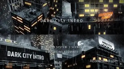 Dark City Intro Openers template preview