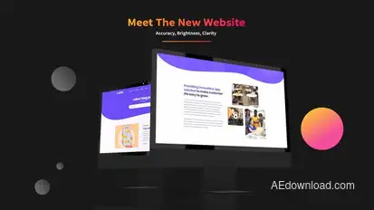 Dark Display Site Promo Product Promo template preview