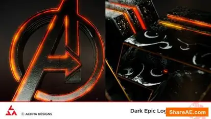 Dark Epic Logo Reveal Logo Stings template preview