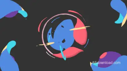 Dark Liquid Logo Logo Stings template preview