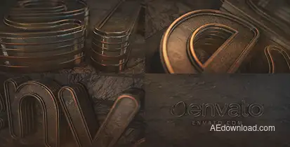 Dark Logo Reveal Element 3D Logo Stings template preview