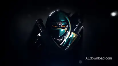 Dark Neon Logo Intro Logo Stings template preview