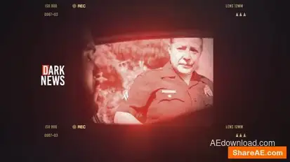 Dark News Intro Openers template preview