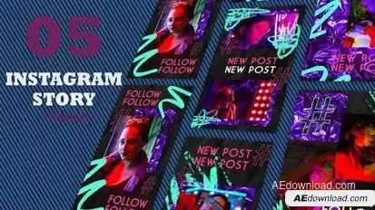 Videohive Dark Paper Texture Instagram Frame After Effects Template Elements template preview