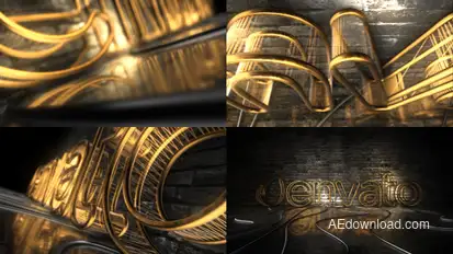 Dark Rejected Element 3D Logo Opener Logo Stings template preview