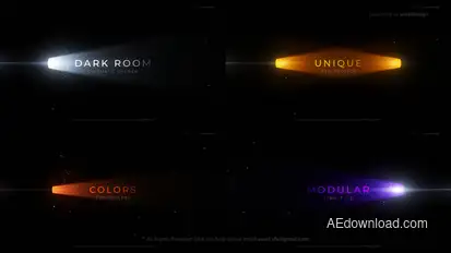 Dark Room Cinematic Opener Openers template preview