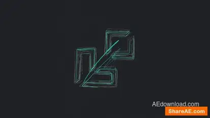 Dark Scribble Logo Reveal Logo Stings template preview