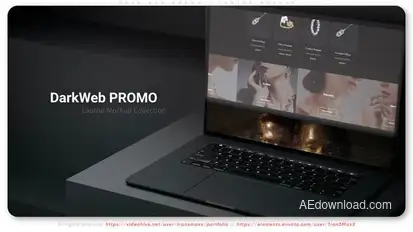Dark Web Promo - Laptop Mockup Product Promo template preview