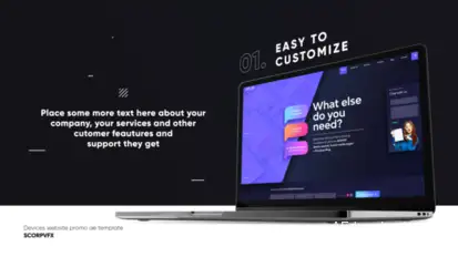 Dark Website Promo Mockup Product Promo template preview