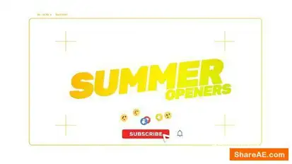 Days of Summer Special openers Openers template preview