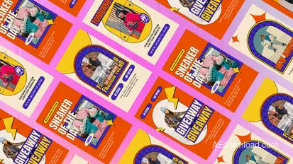 Decent Streetwear Retro Instagram Reel Product Promo template preview