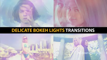 Delicate Bokeh Lights Transitions | After Effects Elements template preview