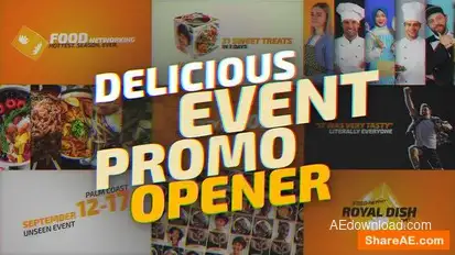 Delicious Event Promo Openers template preview