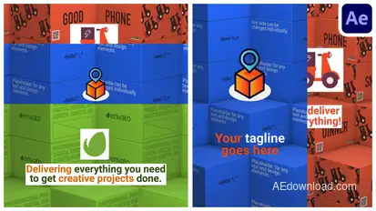 Delivery Logo Logo Stings template preview