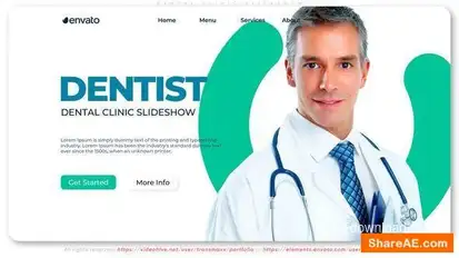 Dental Clinic Slideshow Openers template preview