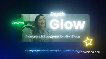 Depth Glow Elements template preview