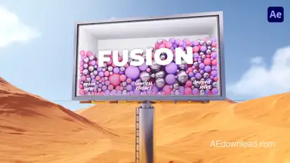 Desert Billboards Titles Titles template preview