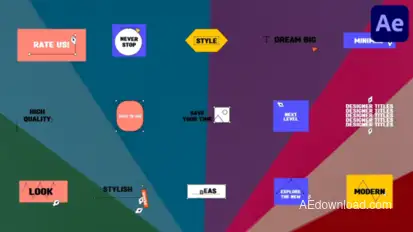 Designer Titles for After Effects Titles template preview