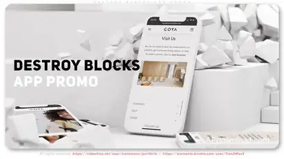 Destroy Blocks App Promo Product Promo template preview