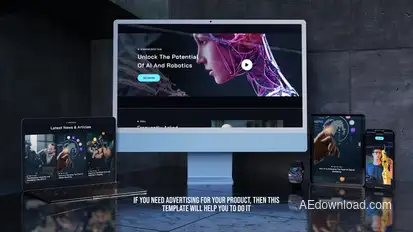 Devices Mockup Web Promo Product Promo template preview