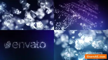 Videohive Diamonds Logo Reveal Logo Stings template preview