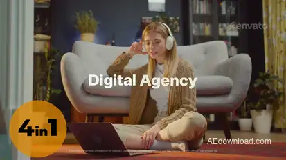 Digital Agency Promo Opener 4 in 1 Openers template preview