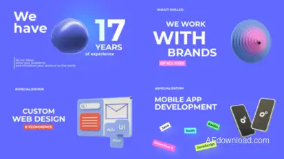 Digital Agency Promo, Service, Intro Product Promo template preview