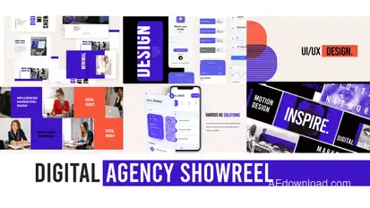 Digital Agency Web Showreel Product Promo template preview