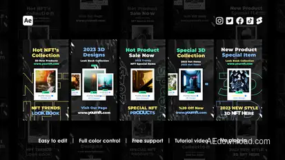 Digital Art Instagram Reels Product Promo template preview