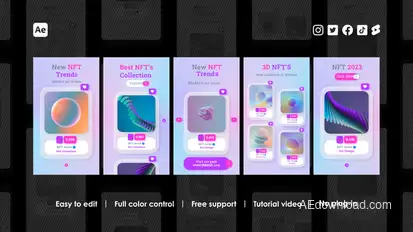 Digital Art Instagram Reels Product Promo template preview