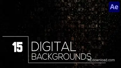 Digital Backgrounds for After Effects Elements template preview