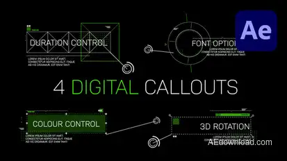 Digital Callouts Elements template preview