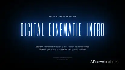 Digital Cinematic Intro Openers template preview
