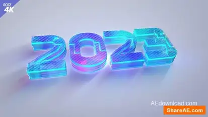 Digital Clean 3D Logo Reveal White 2023 Logo Stings template preview