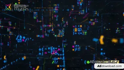 Digital Code Logo Reveal Openers template preview