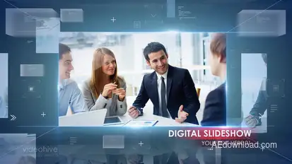 Digital Corporate Business Slideshow Video Displays template preview