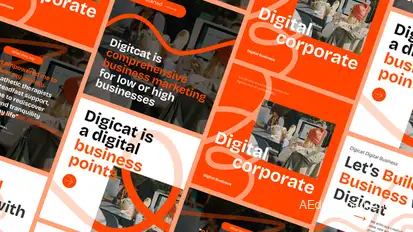 Digital Corporate Post Pack Product Promo template preview