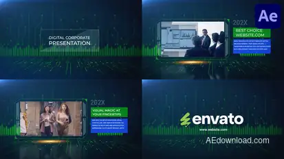 Digital Corporate Presentation for After Effects Elements template preview