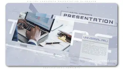 Digital Corporate Presentation Slideshow Video Displays template preview