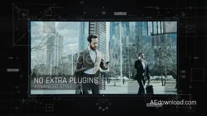 Digital Corporate Slideshow Video Displays template preview