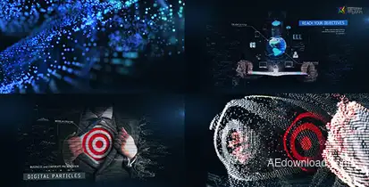 Digital Corporate Slideshow Video Displays template preview