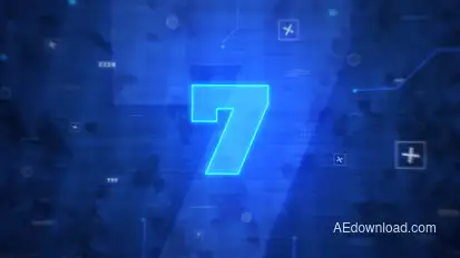 Digital Countdown Intro Logo Stings template preview