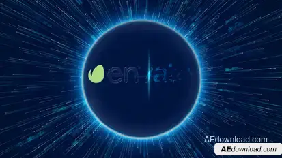 Digital Data World Logo Reveal 4K Logo Stings template preview