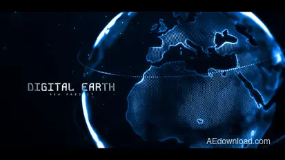 Digital Earth Titles template preview